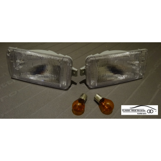 Blinker weiss mit oranger Gl&uuml;hbirne